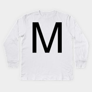 Helvetica M Kids Long Sleeve T-Shirt